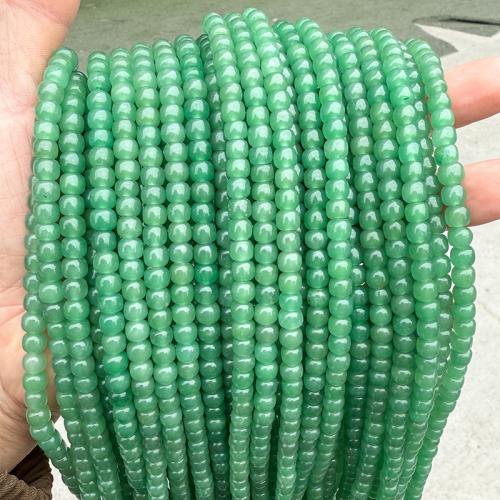 Perles aventurine, aventurine vert, Seau, poli, naturel & DIY, 5x6mm, Environ 35PC/brin, Vendu par brin