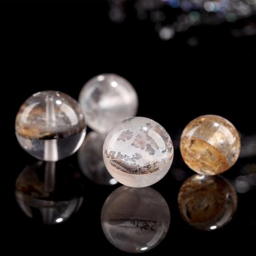 Quartz naturel bijoux perles, Cristal naturel, Rond, poli, DIY & normes différentes pour le choix, Vendu par PC