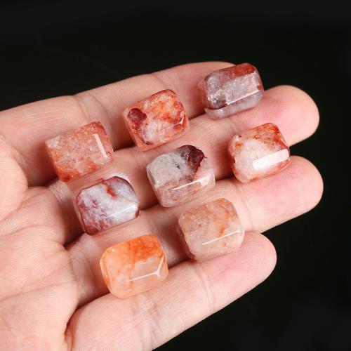 Gemstone Jewelry Beads Red Marble Glue Stone irregular polished random style & natural & DIY beads length 9-12mm Sold By PC