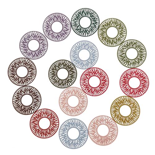 Ihåliga Brass Hängen, Mässing, DIY, fler färger för val, nickel, bly och kadmium gratis, 30x30mm, Ca 100PC/Bag, Säljs av Bag