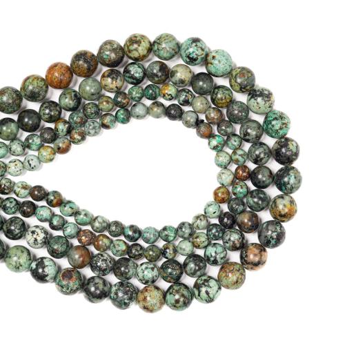 Turquoise Beads African Turquoise Round DIY mixed colors Sold By Strand