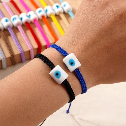 Evil Eye Jewelry Bracelet Elastic Thread with Resin Adjustable & evil eye pattern & for woman Sold By PC