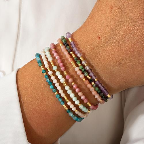 Gemstone Bracelets Elastic Thread with Natural Stone for woman Sold By PC