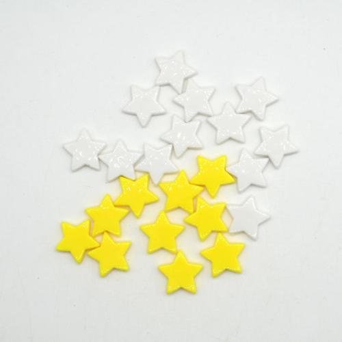 Opaque Acrylic Beads Star DIY Sold By Bag