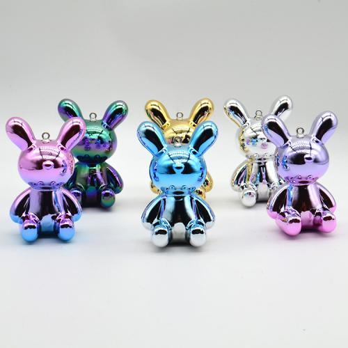 Acrylic Pendants ABS Plastic Pearl Rabbit DIY Sold By PC