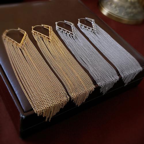 Fashion Fringe Earrings Zinc Alloy plated fashion jewelry & for woman & hollow Sold By Pair