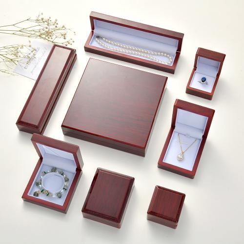 Jewelry Gift Box Middle Density Fibreboard red Sold By PC