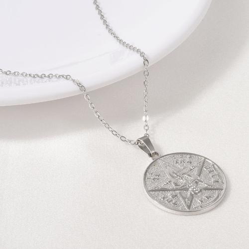 Stainless Steel Jewelry Necklace 304 Stainless Steel Round plated for woman Length 40 cm Sold By PC