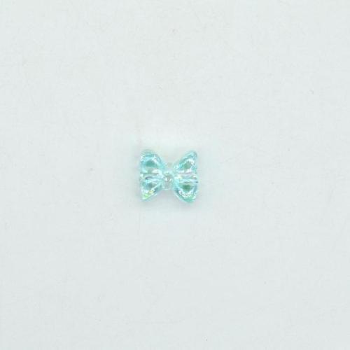 Plated Acrylic Beads Bowknot DIY Sold By Bag