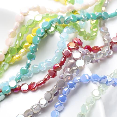 Fashion Glazen kralen, Glas, Achthoek, DIY, meer kleuren voor de keuze, 8x8mm, 50pC's/Strand, Verkocht door Strand