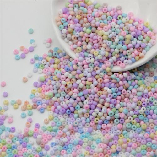 Frosted Glass Seed Beads Seedbead Round DIY nickel lead & cadmium free Sold By Bag