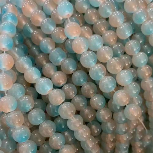 Mode Glasperlen, Glas, rund, DIY, keine, 8mm, ca. 105PCs/Strang, verkauft von Strang