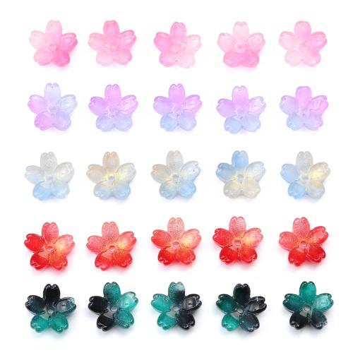 Handgewickelte Perlen, Lampwork, Blume, DIY & verschiedene Stile für Wahl, 10PCs/Tasche, verkauft von Tasche