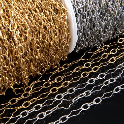 Stainless Steel Jewelry Chain 304 Stainless Steel Vacuum Ion Plating & DIY Sold By m