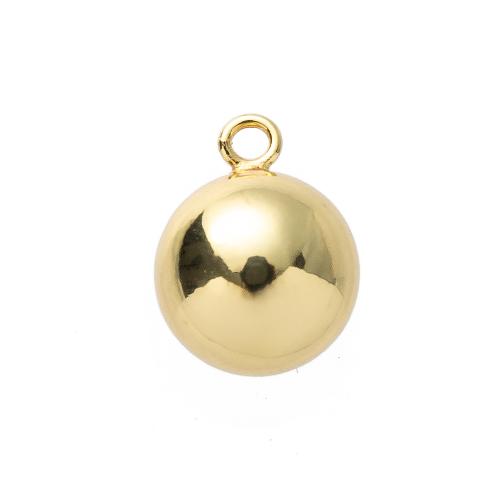 Brass Jewelry Pendants Round gold color plated DIY nickel lead & cadmium free Sold By PC