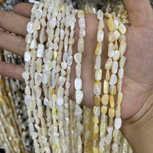 Natural Sea Shell Beads, conchiglia, Rettangolo, DIY, nessuno, about:5-6MM, 35PC/filo, Venduto da filo