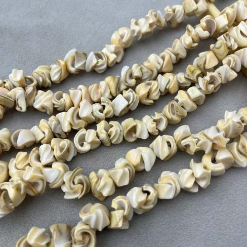 Naturlige muslingeskal perler, Shell, du kan DIY, blandede farver, about:9-12MM, Ca. 82pc'er/Strand, Solgt af Strand