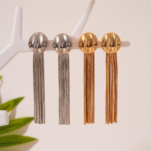 Fashion Fringe Earrings Brass plated fashion jewelry & for woman Sold By Pair