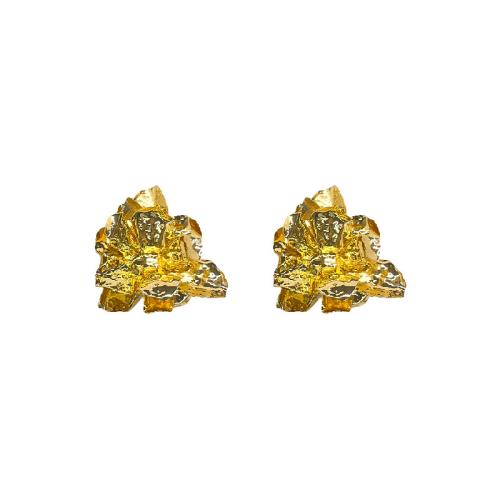 Lo zinco in lega Stud Earring, lega in zinco, Fiore, placcato, gioielli di moda & per la donna, dorato, Venduto da coppia