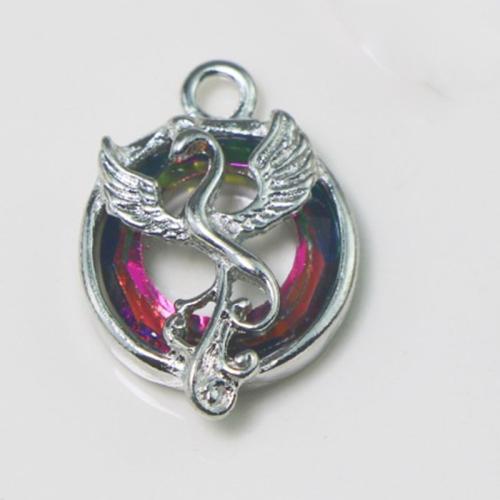 Zinc Alloy Animal Pendler, sølvfarvet forgyldt, du kan DIY, nikkel, bly & cadmium fri, 23x16x5mm, Solgt af PC