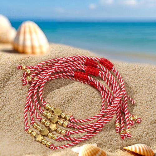 Fashion Bracelet & Bangle Jewelry 304 Stainless Steel with Knot Cord gold color plated Adjustable & for woman Sold By PC