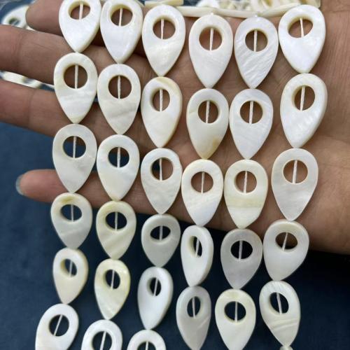 Natural Freshwater Shell Beads Teardrop DIY white Approx Sold By Strand