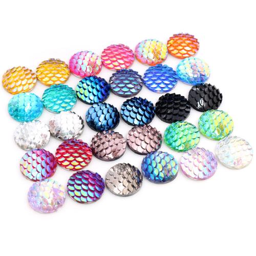 Mode Hars Cabochons, DIY & verschillende grootte voor keus, meer kleuren voor de keuze, 100pC's/Bag, Verkocht door Bag