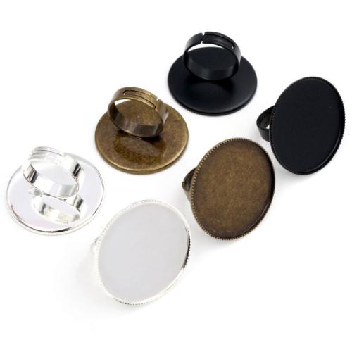 Base Pad de Metal para Anillos, chapado, Bricolaje, más colores para la opción, libre de níquel, plomo & cadmio, 30mm, 100PCs/Bolsa, Vendido por Bolsa