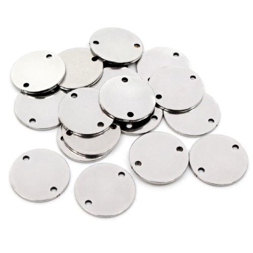 accessoire d'étiquette en inox , Acier inoxydable 304, DIY & normes différentes pour le choix, argent, 100PC/sac, Vendu par sac