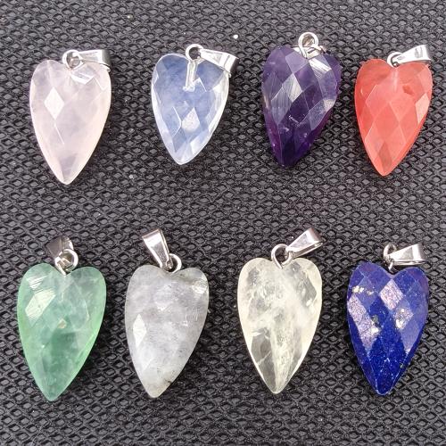 Gemstone Pendants Jewelry Natural Stone DIY Sold By PC