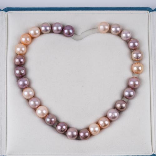 Cultured Round Freshwater Pearl Beads Edison Pearl DIY mixed colors mm Sold By Strand