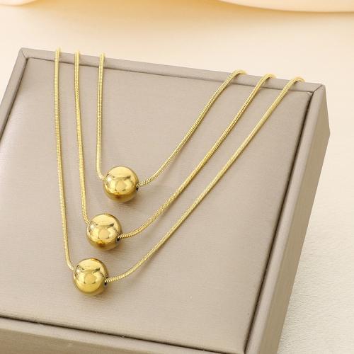 Stainless Steel Jewelry Necklace 304 Stainless Steel with Plastic Pearl plated three pieces & fashion jewelry Sold By Set