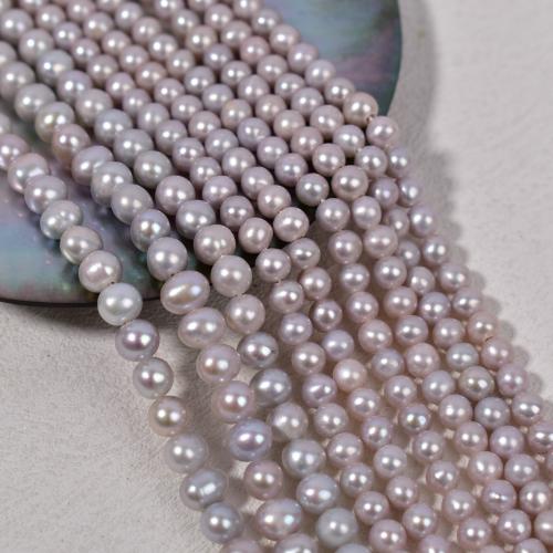 Natural Freshwater Pearl Loose Beads Round DIY Sold By Strand