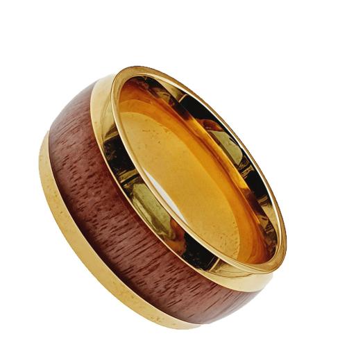 Ring Finger ze stali nierdzewnej, 201 Ze stali nierdzewnej, Powlekane, dla obu płci & różnej wielkości do wyboru & naklejka epoksydowa & kalka, złoty, sprzedane przez PC