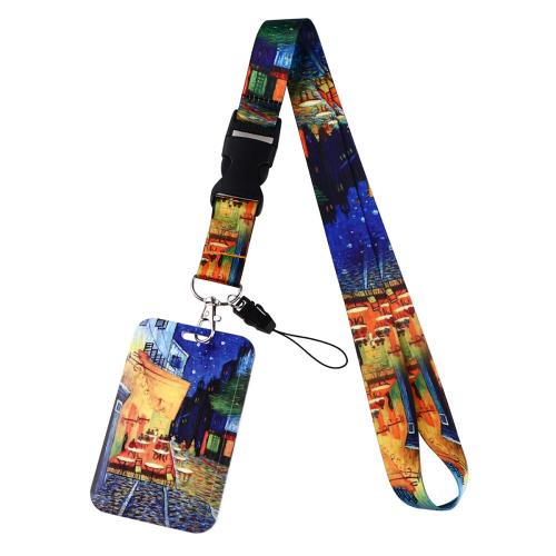 Sealbhóir Cárta Lanyard, Poileistir, le Plaisteach, unisex & dearaí éagsúla do rogha, dathanna níos mó le haghaidh rogha, Díolta De réir PC