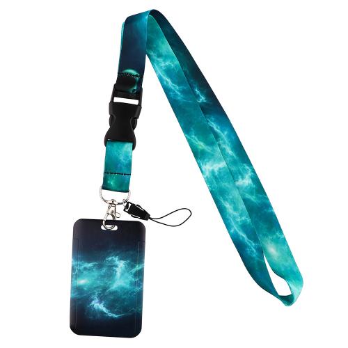 Lanyard card Holder Polyester with Plastic Unisex Sold By PC