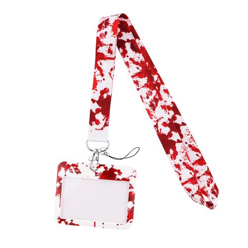 Lanyard card Holder Polyester with Plastic Unisex Sold By PC