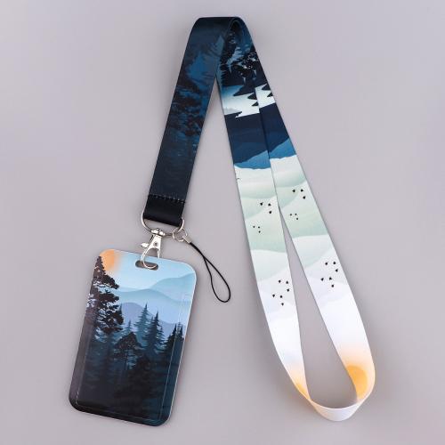 Lanyard card Holder Polyester with Plastic Unisex Sold By PC