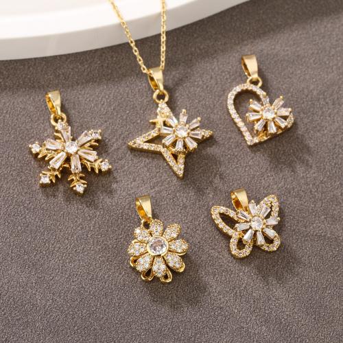 Messing hanger met micro-paved kubieke zirconia's, met Cubic Zirconia, gold plated, draaibare & DIY & verschillende stijlen voor de keuze, meer kleuren voor de keuze, nikkel, lood en cadmium vrij, Verkocht door PC