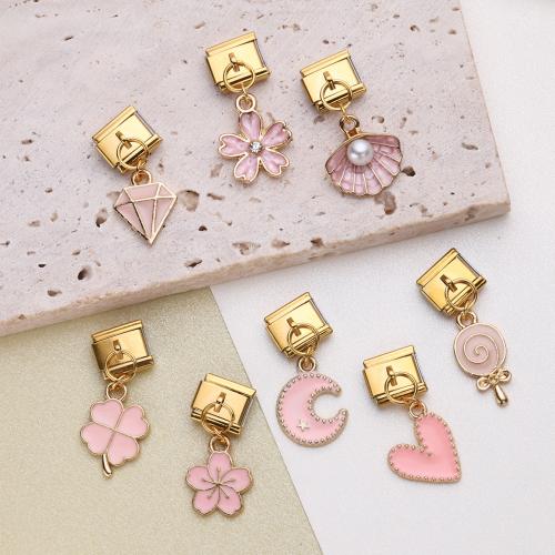 Zink Alloy Armband Findings, med Plast Pearl, guldfärg pläterade, DIY & olika stilar för val & emalj, fler färger för val, nickel, bly och kadmium gratis, Säljs av PC