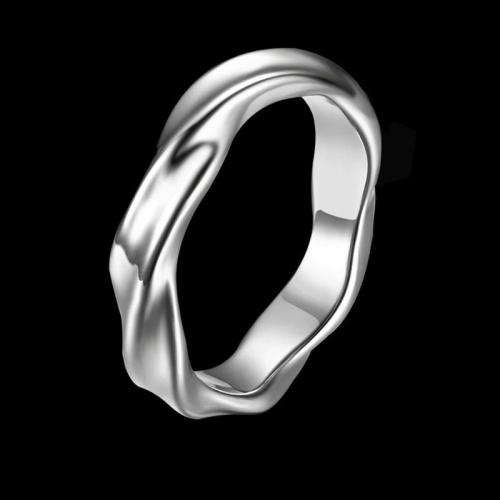 Vinger Ring in edelstaal, 201 Roestvrij staal, plated, mode sieraden & uniseks & verschillende grootte voor keus, meer kleuren voor de keuze, Verkocht door PC