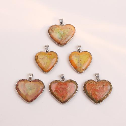 Pendants Gemstone Jewelry, Cloch Nádúrtha, le 304 Cruach dhosmálta, Croí, DIY & méid éagsúla do rogha, dathanna níos mó le haghaidh rogha, Díolta De réir PC