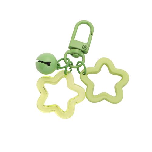 Key Chain, Akryl, med Zinc Alloy, Stjerne, Nuttet & Unisex & hule, flere farver til valg, Solgt af PC