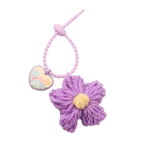 Key Chain, Caddice, med Akryl, Flower, Nuttet & Unisex, flere farver til valg, Solgt af PC
