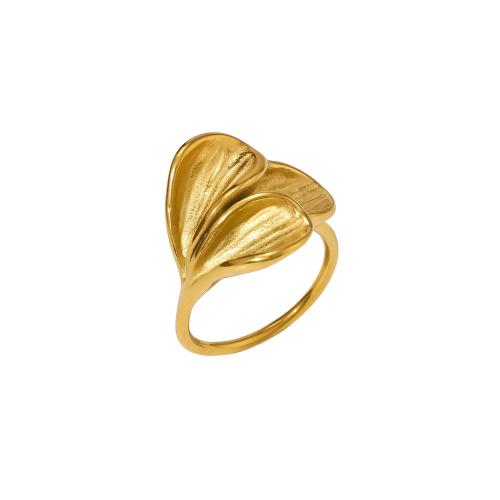 Rustfrit stål fingre Ringe, 304 rustfrit stål, guldfarve belagt, mode smykker & forskellige design til valg, gylden, Solgt af PC