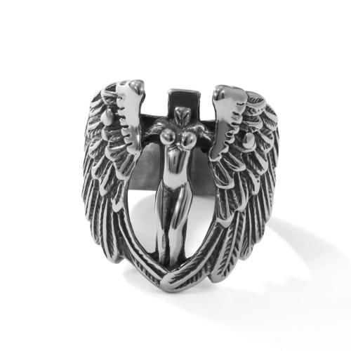 Ring Finger ze stali nierdzewnej, Stal nierdzewna 304, obyty, dla obu płci & różnej wielkości do wyboru & pusty, oryginalny kolor, sprzedane przez PC