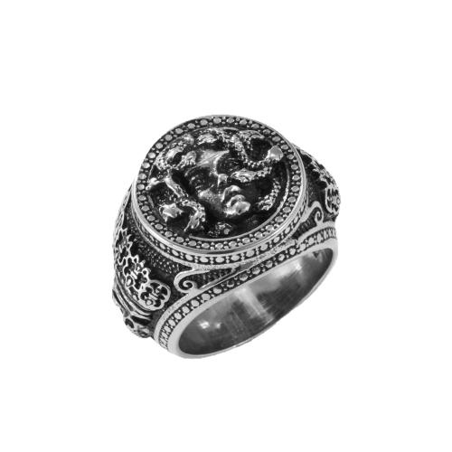 Ring Finger ze stali nierdzewnej, Stal nierdzewna 304, obyty, biżuteria moda & różnej wielkości do wyboru & dla człowieka, oryginalny kolor, sprzedane przez PC