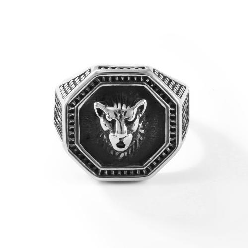 Ring Finger ze stali nierdzewnej, Stal nierdzewna 304, obyty, biżuteria moda & różnej wielkości do wyboru & dla człowieka, oryginalny kolor, sprzedane przez PC