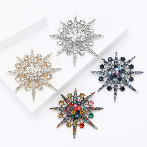 Broches de liga de zinco, banhado, para mulher & com strass, Mais cores pare escolha, níquel, chumbo e cádmio livre, vendido por PC