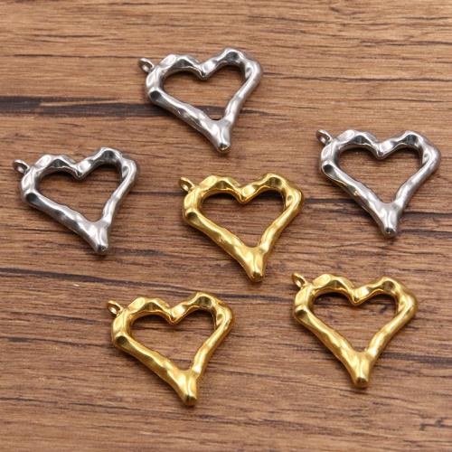 Přívěsky srdce z nerezové oceli, 304 Stainless Steel, DIY & dutý, více barev na výběr, 20x21mm, 10PC/Bag, Prodáno By Bag